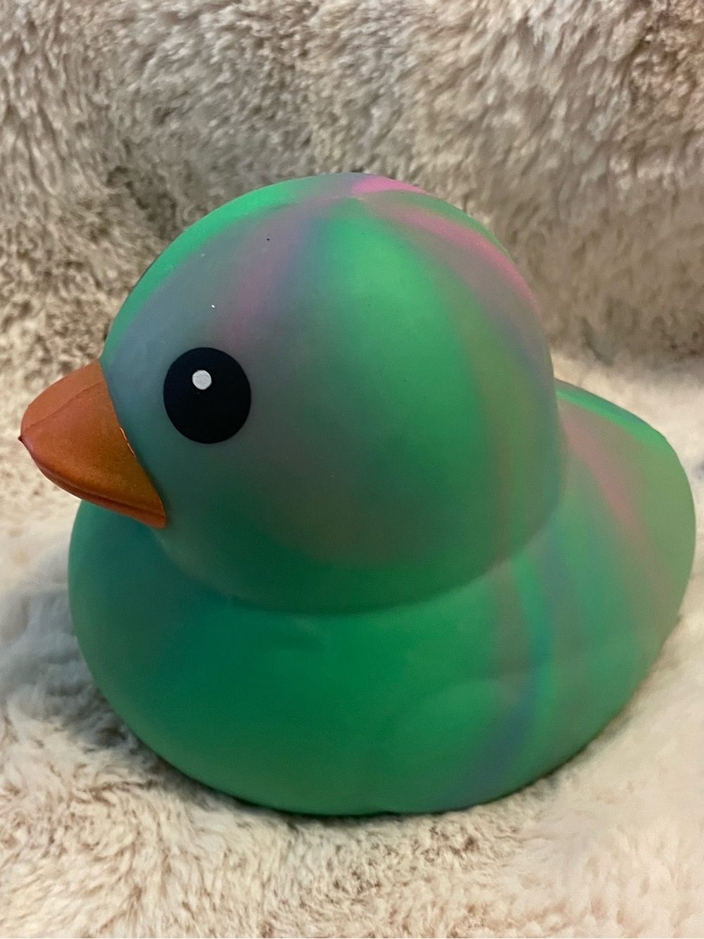 Highly Sought After SQUEEZY Multicolored Jumbo Duck Fidget Toy